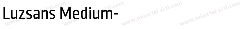 Luzsans Medium字体转换
